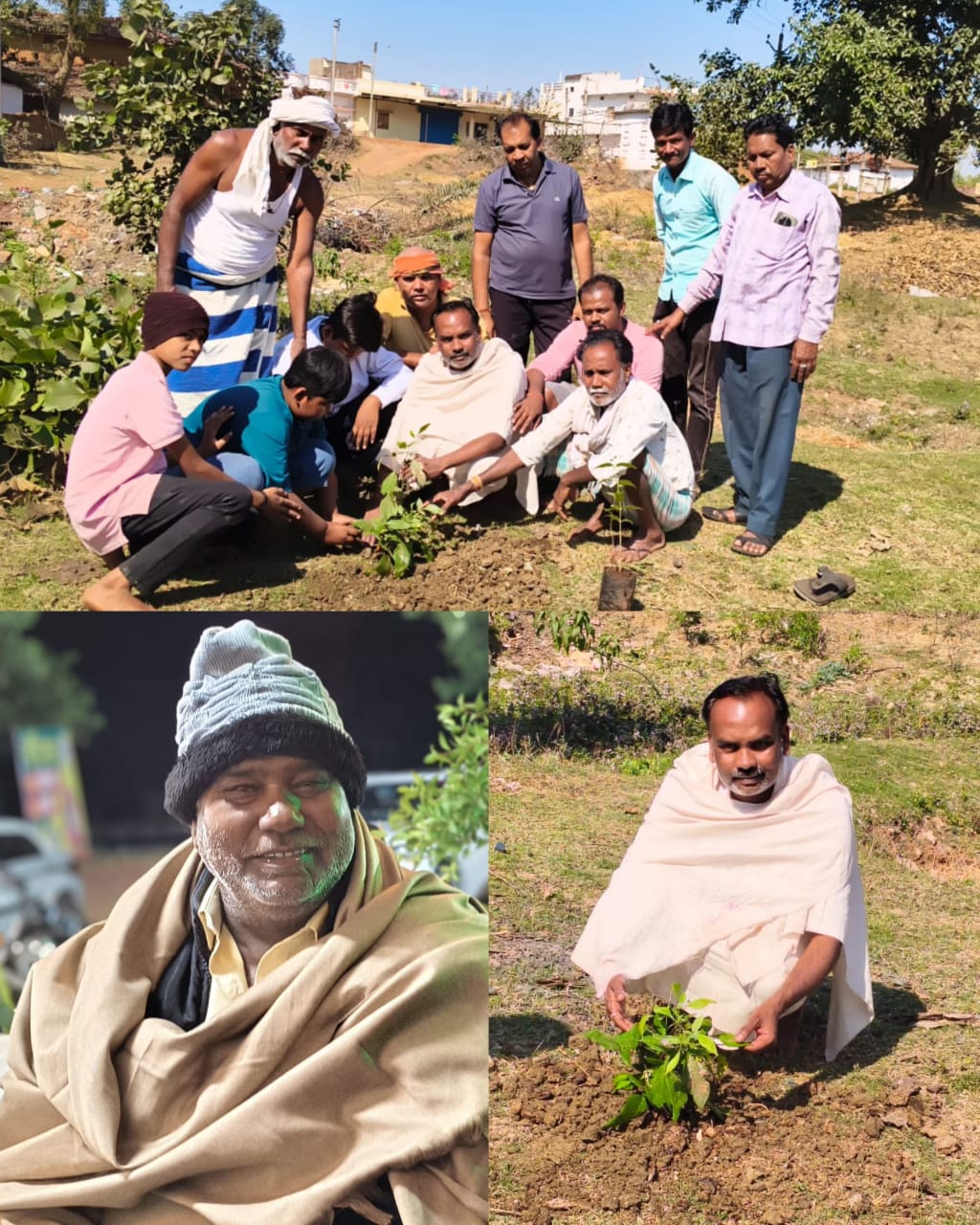 जनपद सदस्य संजय बैस को पितृ शोक: नहीं रहें जयपाल सिंह, पिता की याद में परिवार ने लगाए पौधे